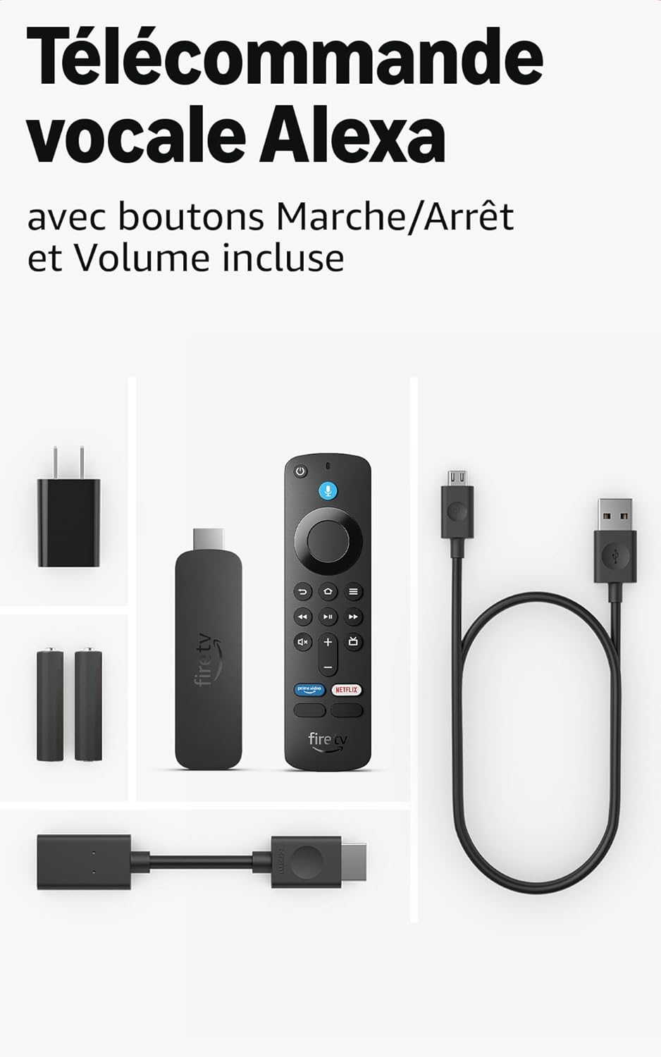 Amazon Fire TV Stick 4K Plus streaming device, supports Wi-Fi 6, Dolby Vision/Atmos, HDR10+