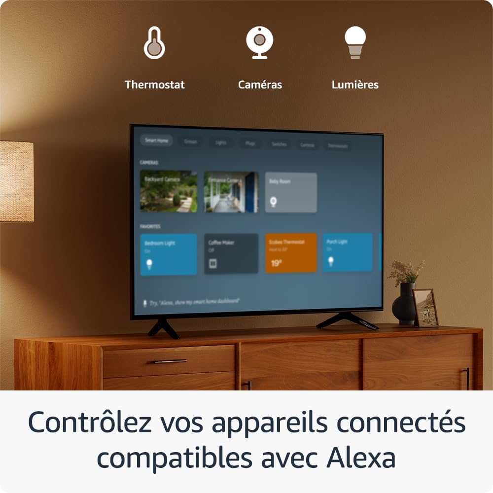 Amazon Fire TV Stick HD, free and live TV, Alexa Voice Remote, smart home controls, HD streaming