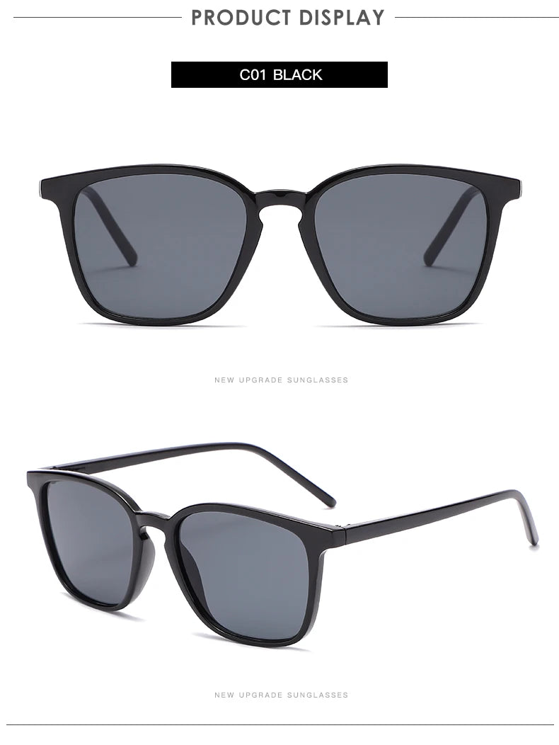 Lot Lunettes de Soleil Femme – Style Y2K, Monture Rectangle, UV400