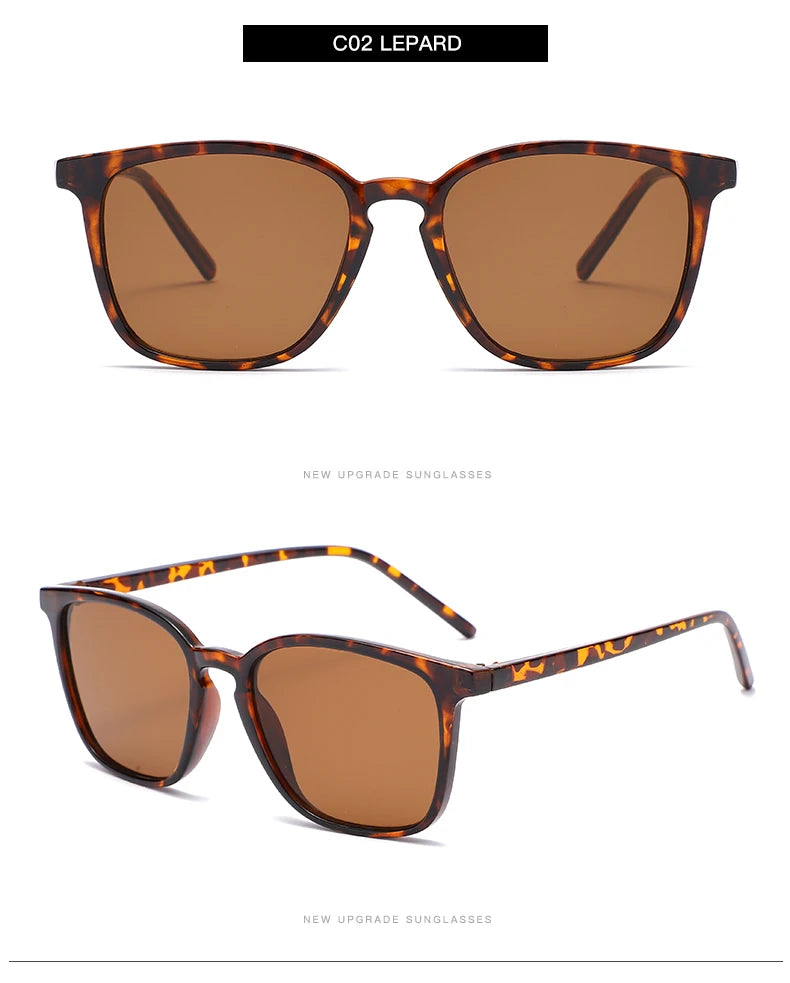 Lot Lunettes de Soleil Femme – Style Y2K, Monture Rectangle, UV400