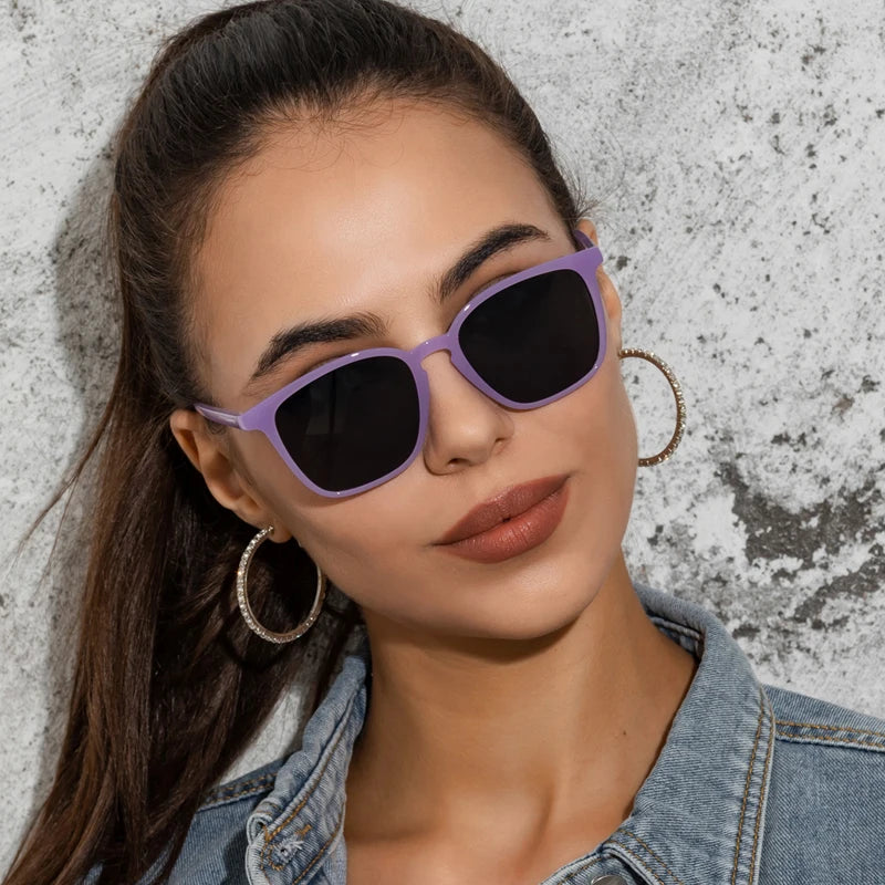 Lot Lunettes de Soleil Femme – Style Y2K, Monture Rectangle, UV400
