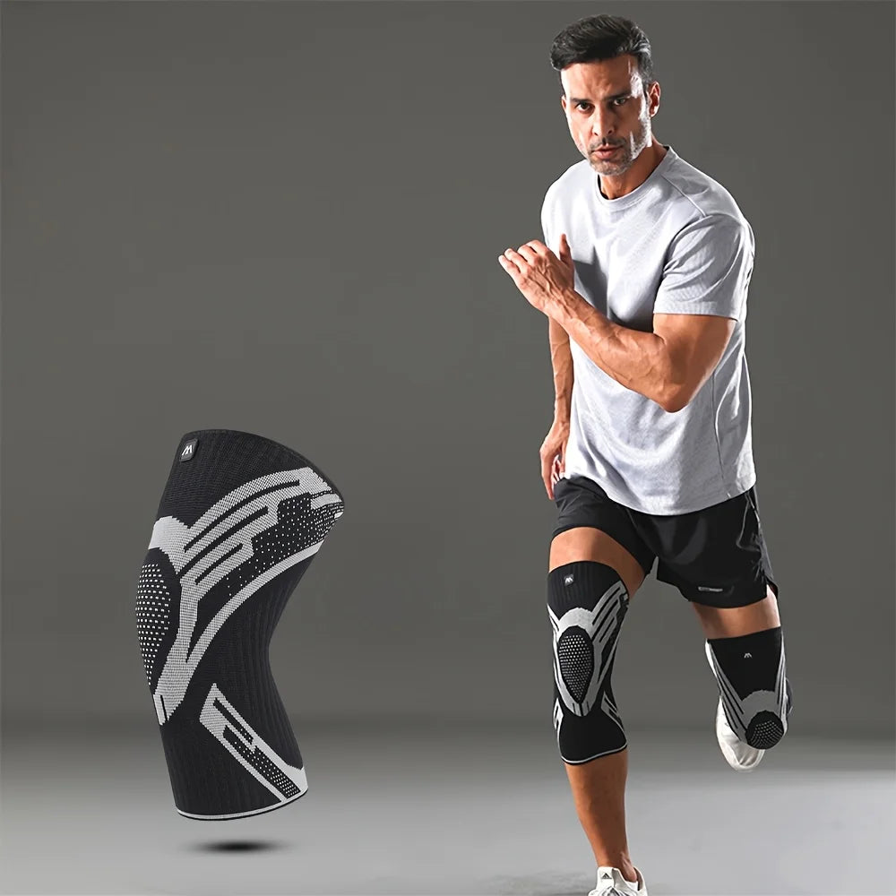 Genouillère de Compression Sport – Élastique, Respirante, Maintien Renforcé
