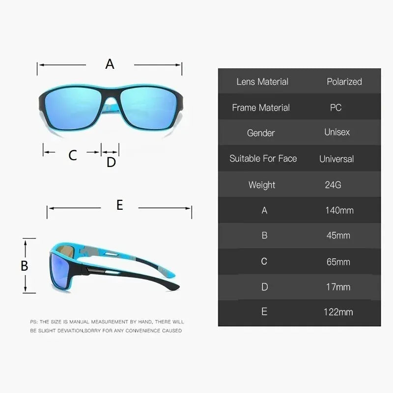 Lunettes de Sport Outdoor Unisexe – UV400, Cyclisme, Ski, Randonnée