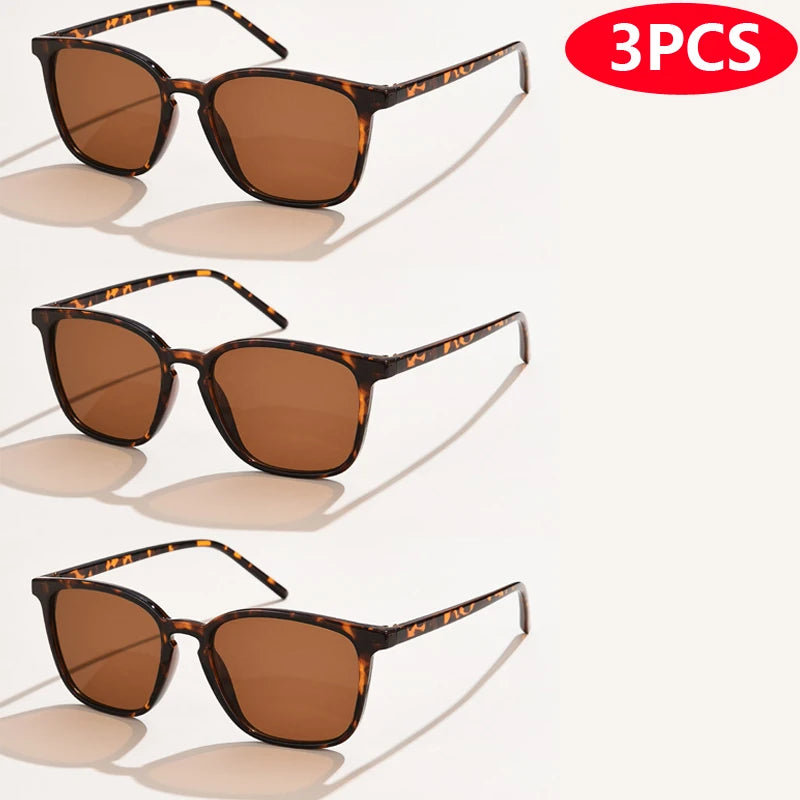 Lot Lunettes de Soleil Femme – Style Y2K, Monture Rectangle, UV400