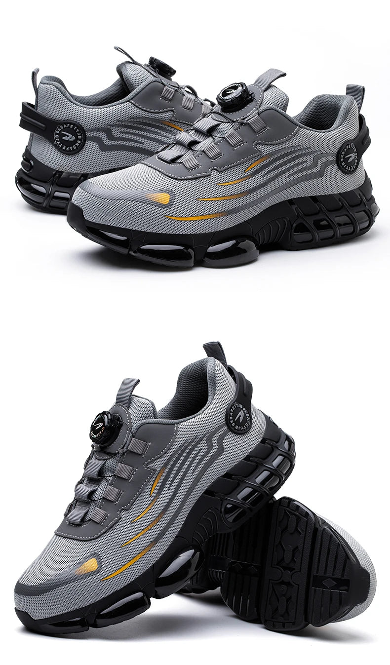 Chaussures de Sécurité Sans Lacets — Semelle Souple, Anti-Perforation
