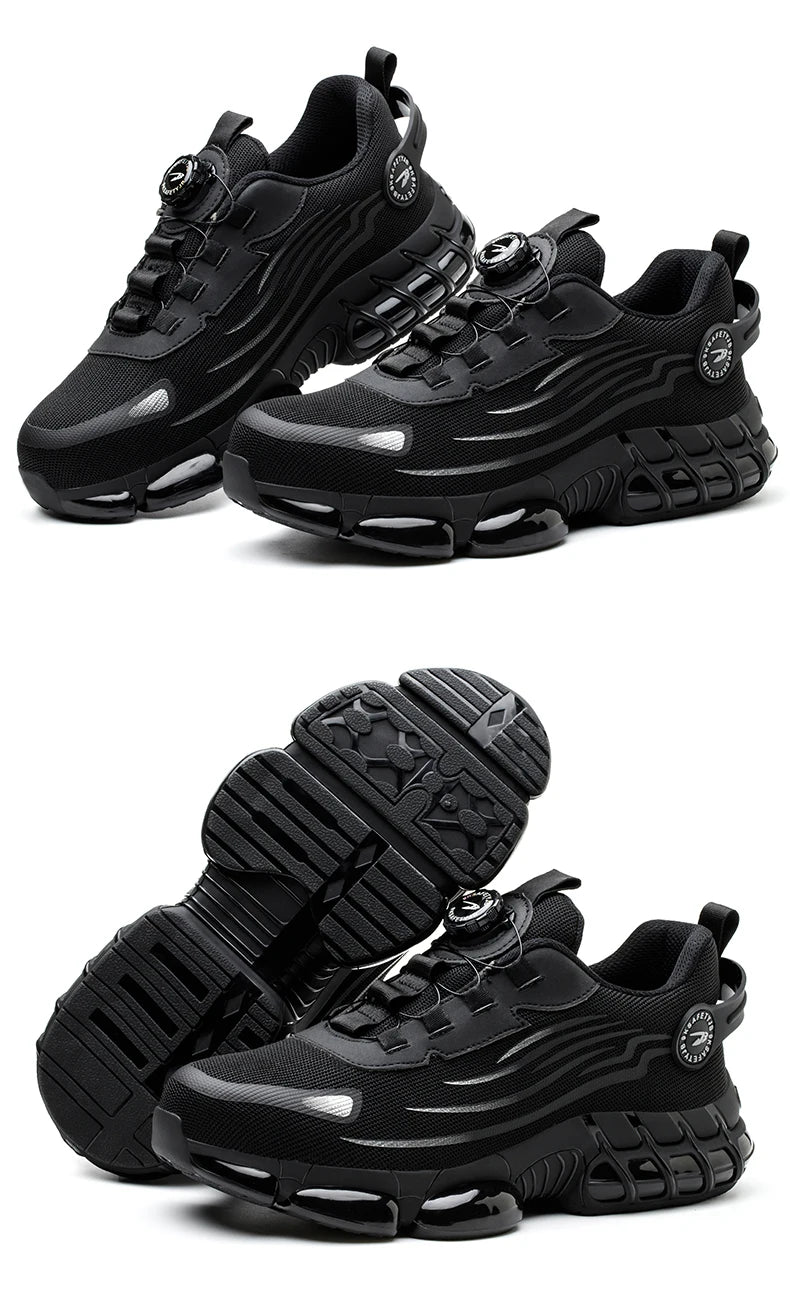 Chaussures de Sécurité Sans Lacets — Semelle Souple, Anti-Perforation