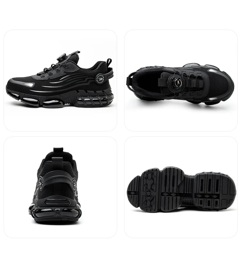 Chaussures de Sécurité Sans Lacets — Semelle Souple, Anti-Perforation