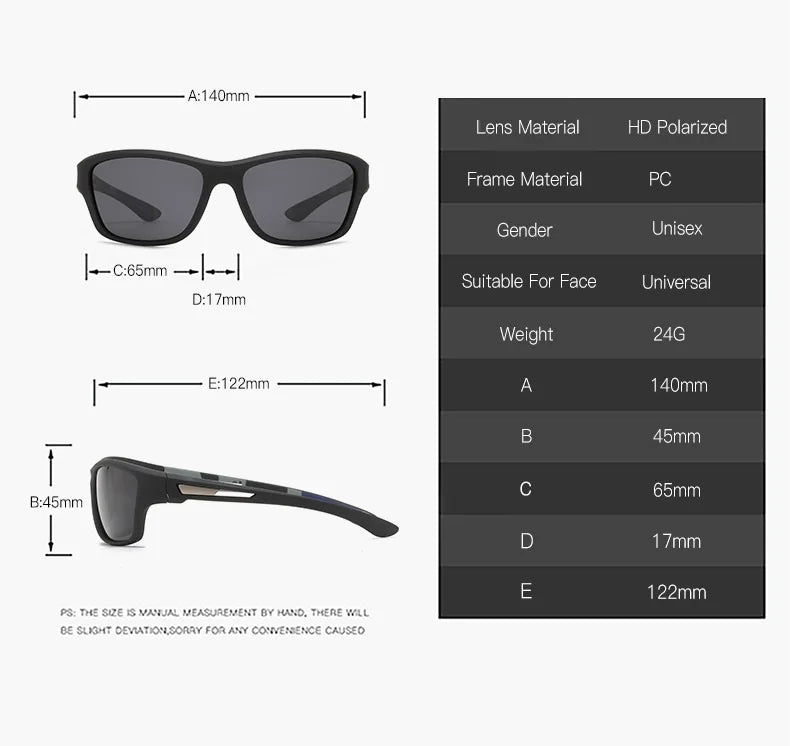 Lunettes de Sport Outdoor Unisexe – UV400, Cyclisme, Ski, Randonnée