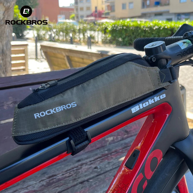 Sacoche Vélo ROCKBROS — Tube Supérieur Ultraléger Réfléchissant MTB/Route