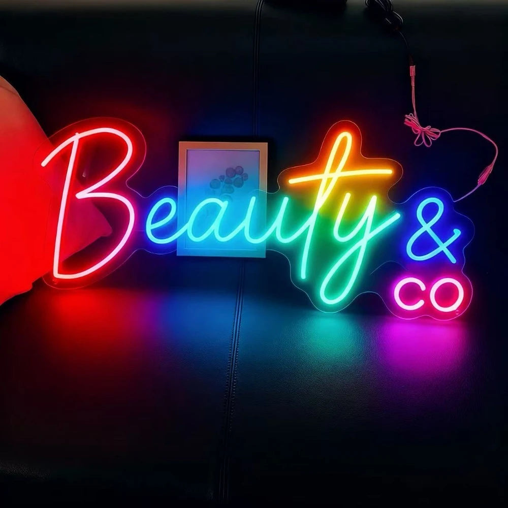 Enseigne Néon LED Personnalisée RGB – Contrôle App & Télécommande