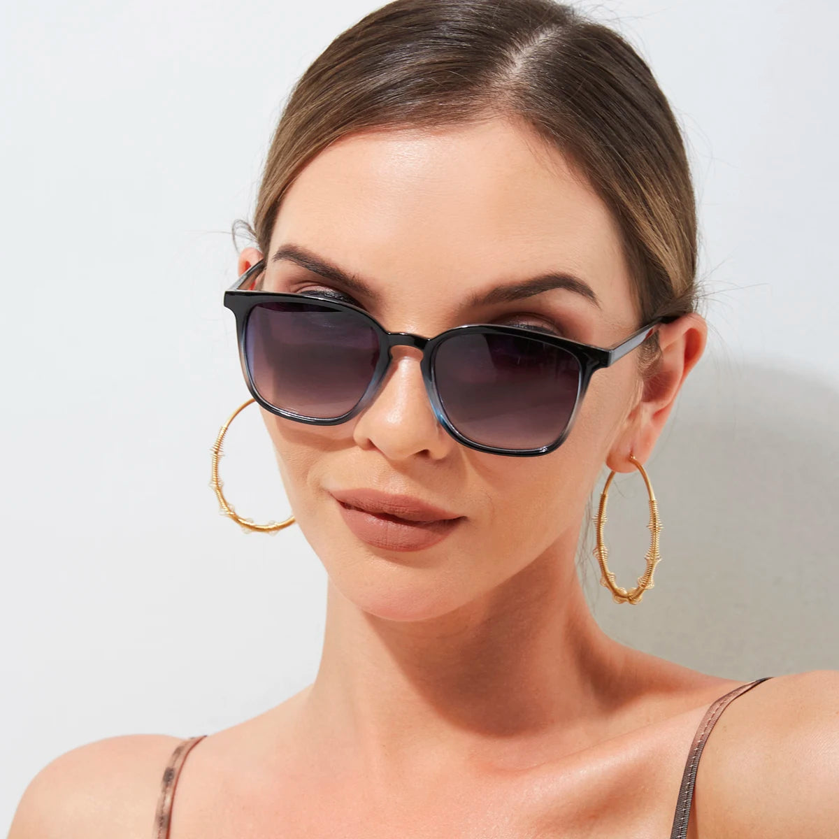 Lot Lunettes de Soleil Femme – Style Y2K, Monture Rectangle, UV400