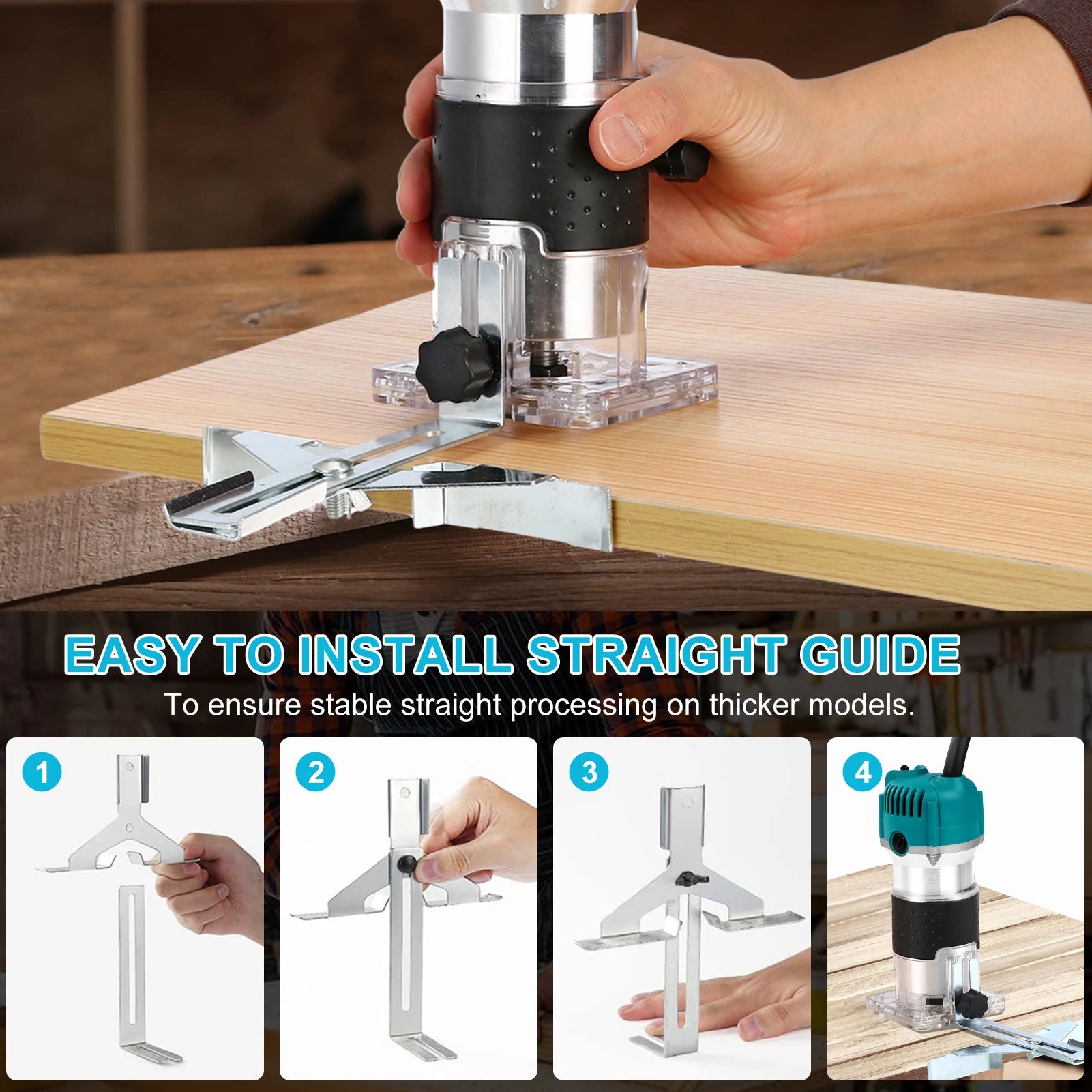Fraiseuse Électrique Bois — Défonceuse Gravure & Rainurage 110V