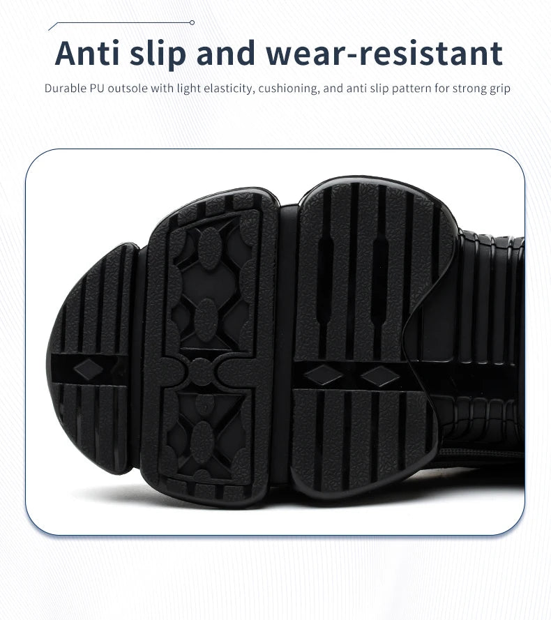 Chaussures de Sécurité Sans Lacets — Semelle Souple, Anti-Perforation