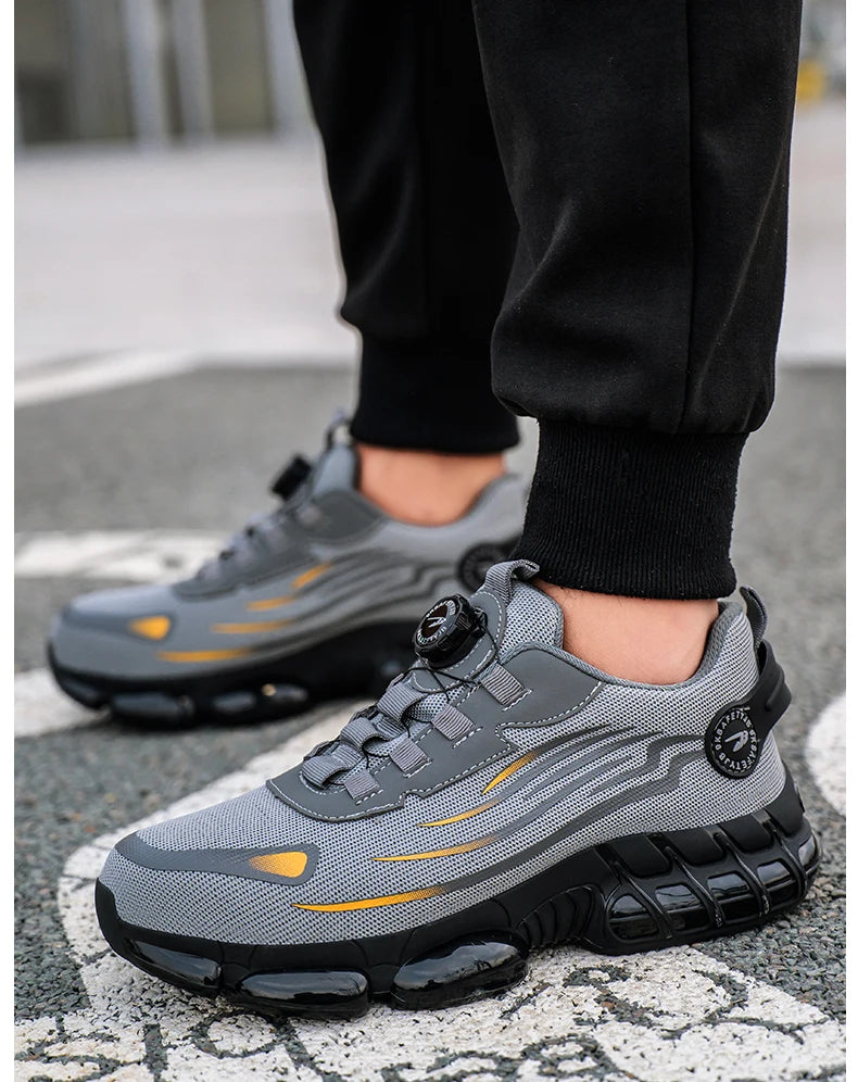 Chaussures de Sécurité Sans Lacets — Semelle Souple, Anti-Perforation