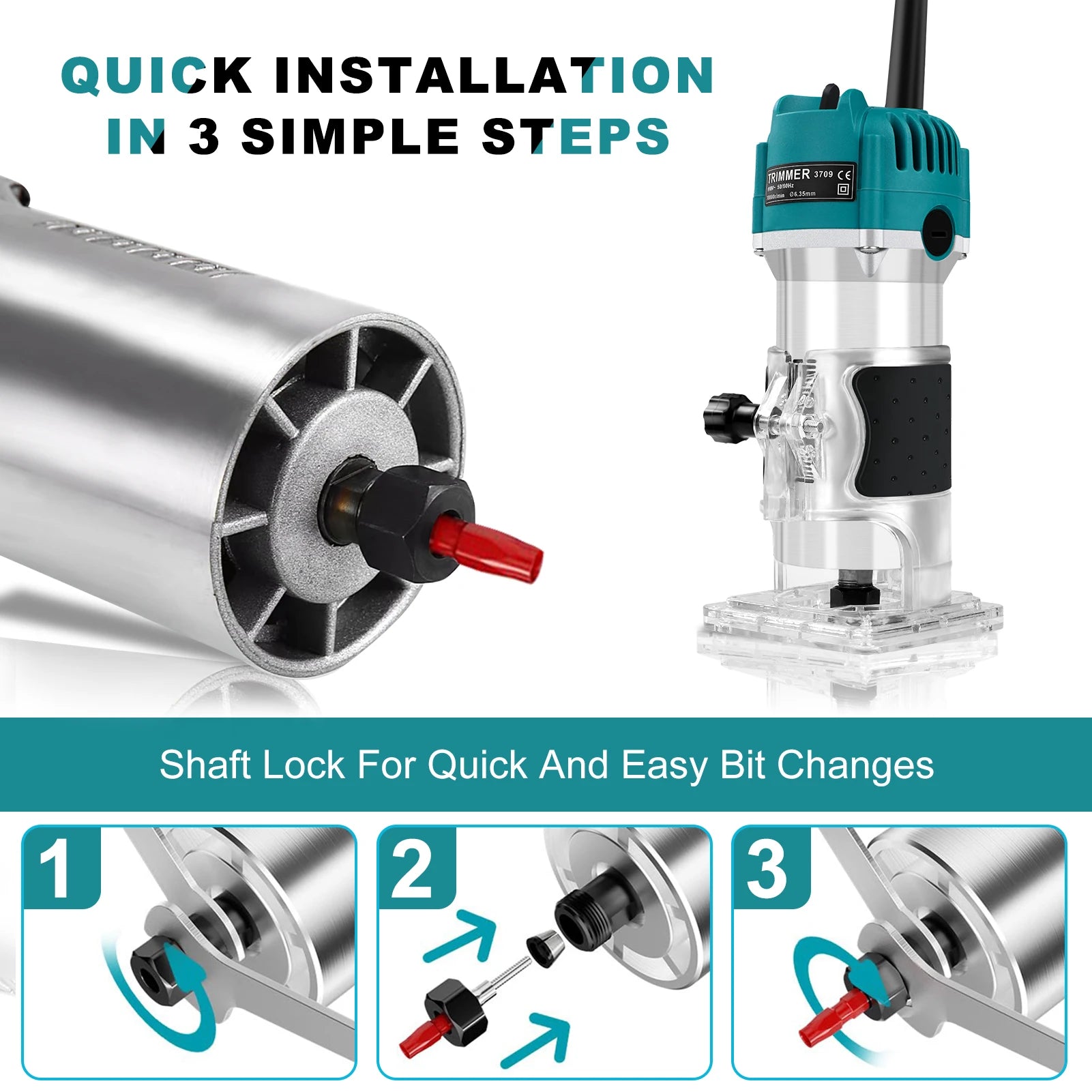 Fraiseuse Électrique Bois — Défonceuse Gravure & Rainurage 110V