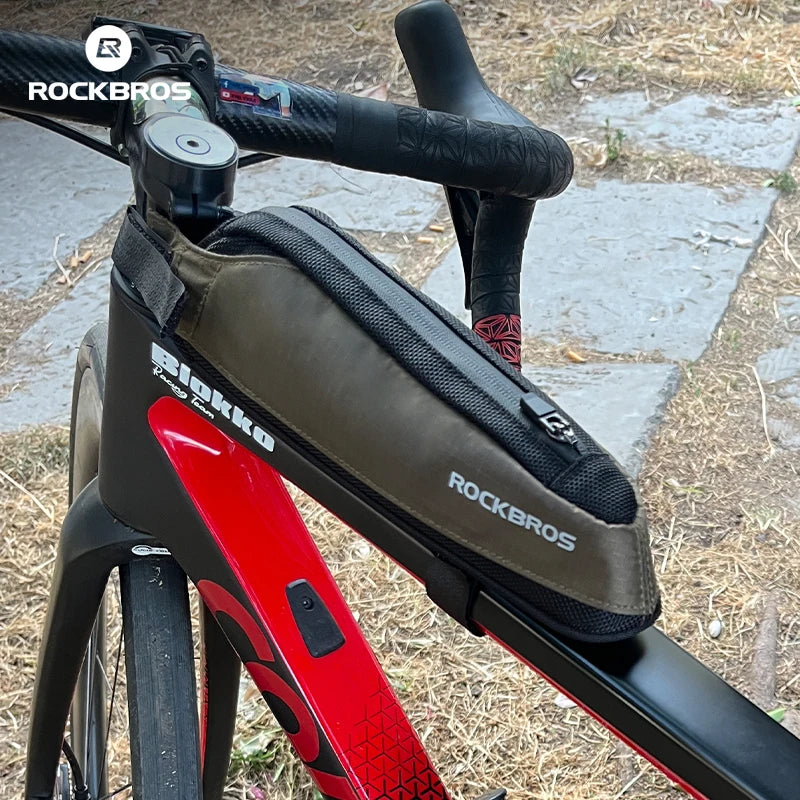 Sacoche Vélo ROCKBROS — Tube Supérieur Ultraléger Réfléchissant MTB/Route