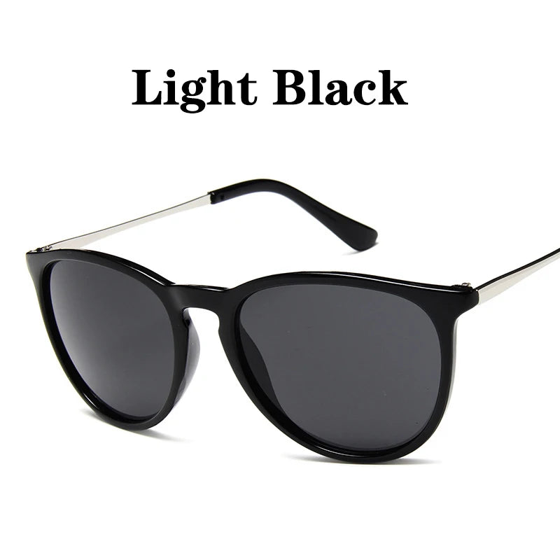 Lunettes de Soleil Vintage Monture Métal – Rondes, Unisexe, Verres Miroir