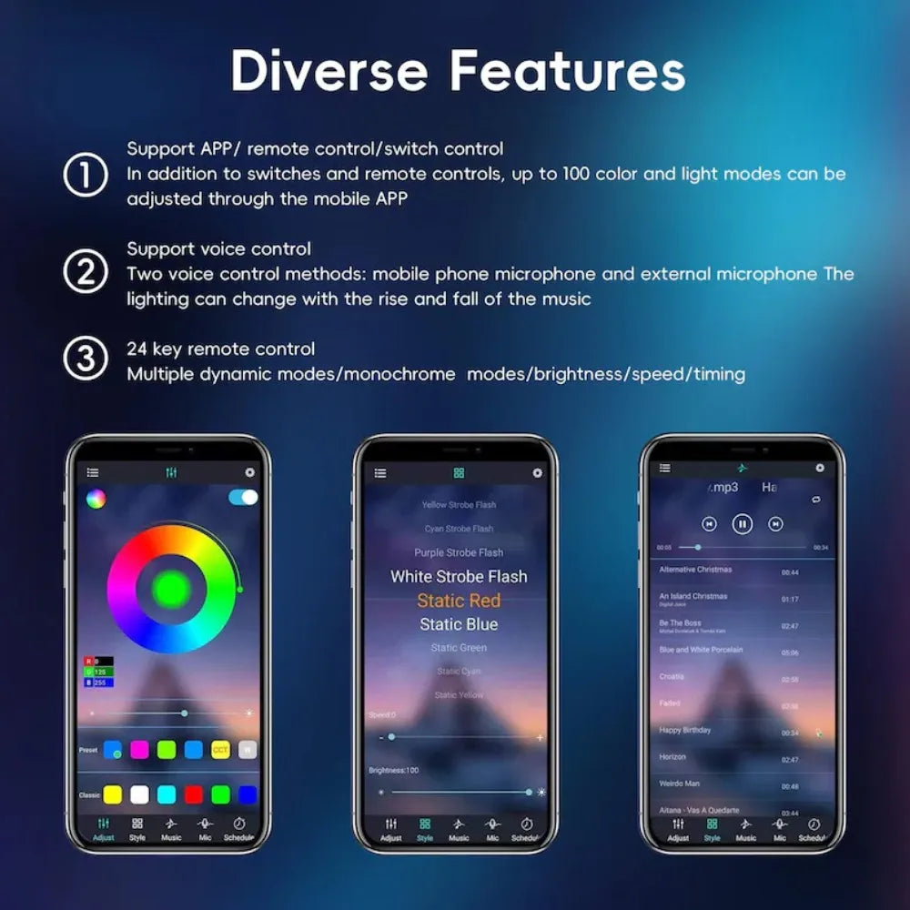 Enseigne Néon LED Personnalisée RGB – Contrôle App & Télécommande