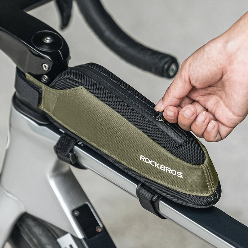 Sacoche Vélo ROCKBROS — Tube Supérieur Ultraléger Réfléchissant MTB/Route