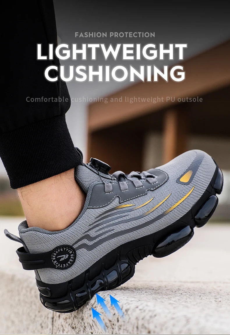 Chaussures de Sécurité Sans Lacets — Semelle Souple, Anti-Perforation