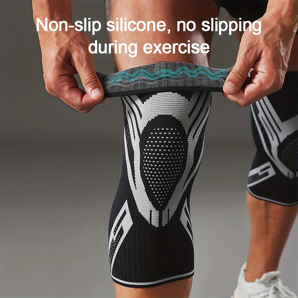 Genouillère de Compression Sport – Élastique, Respirante, Maintien Renforcé