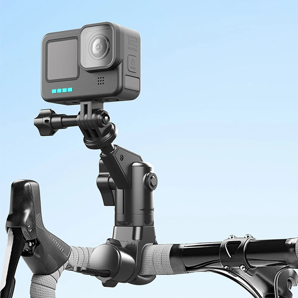 Handlebar Mount Bracket 360 Rotating Motorcycle Bike Camera Holder for Insta360 DJI Action Camera