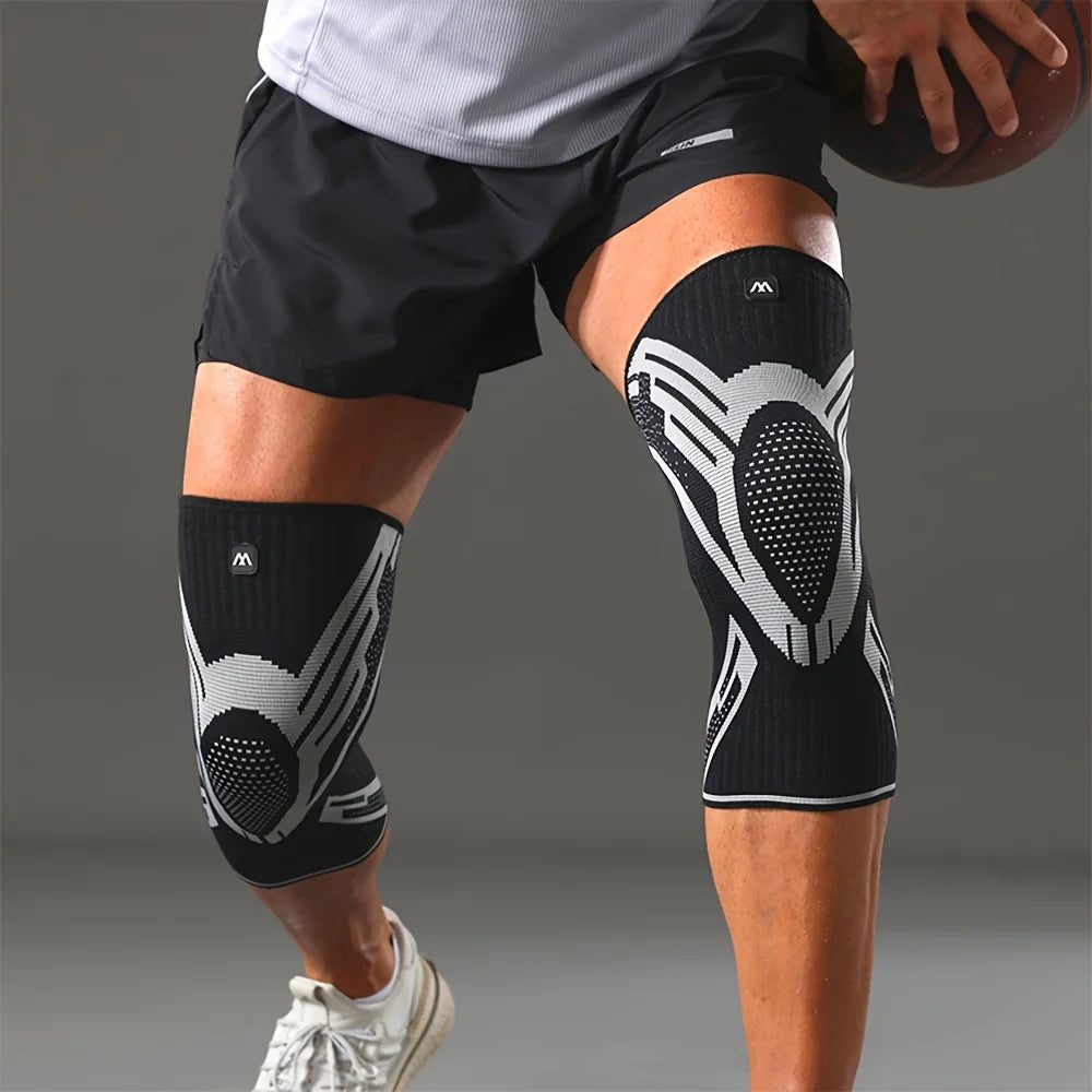 Genouillère de Compression Sport – Élastique, Respirante, Maintien Renforcé